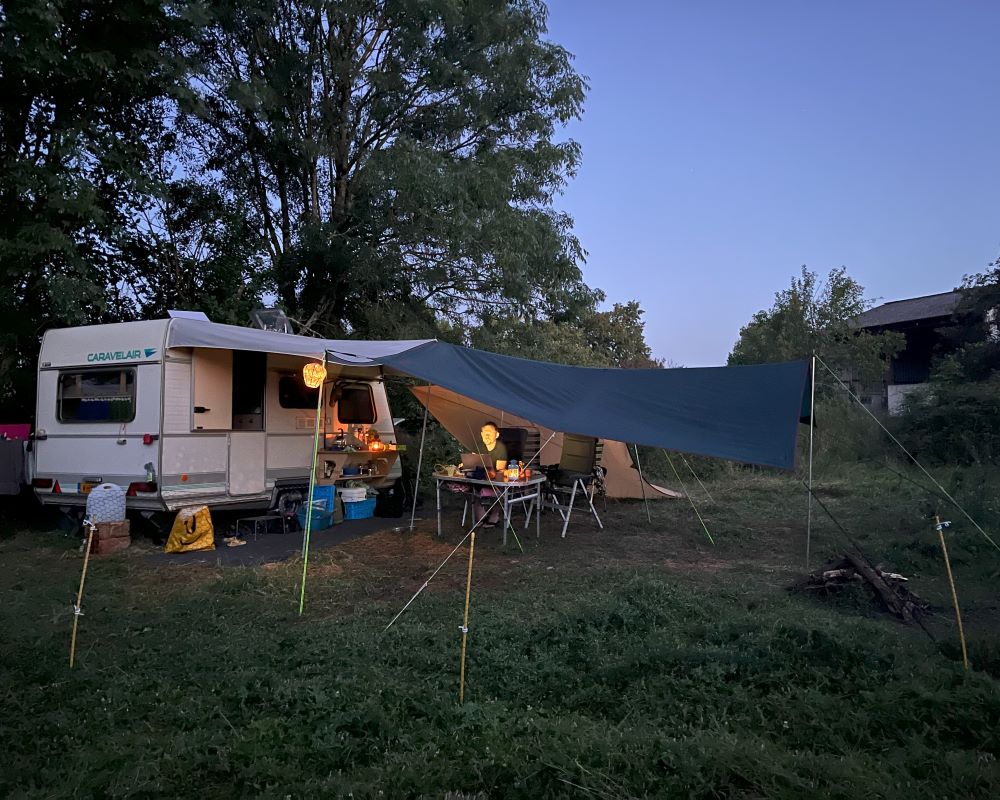 Werken voor de caravan