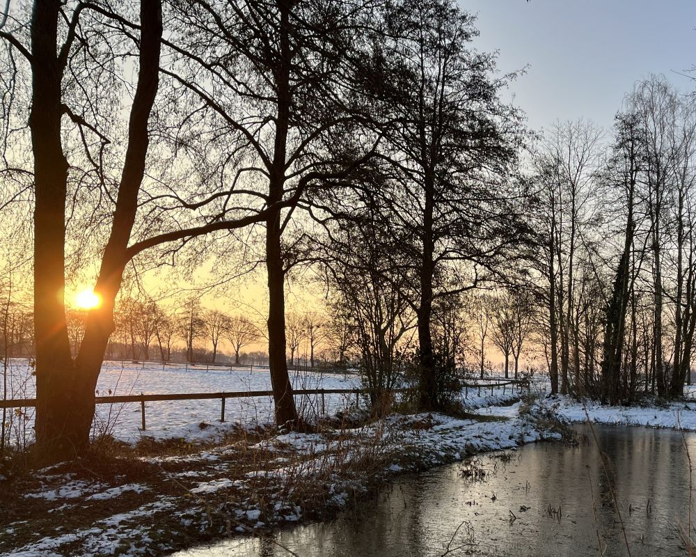 Thuis en de zon komt op
